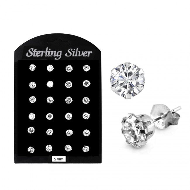 Round Stud Earrings