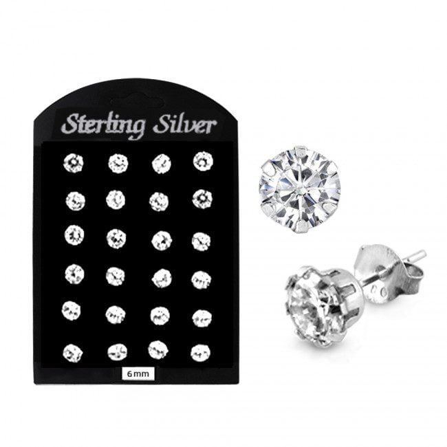 Round Stud Earrings