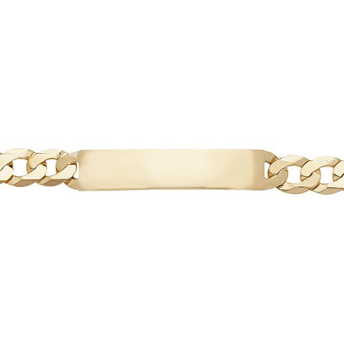 9ct Yellow Gold Men's 8.5 Inches ID Bracelet