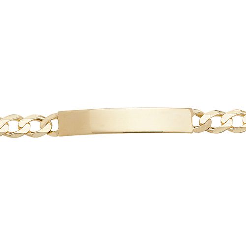9ct Yellow Gold Men's 8.5 Inches ID Bracelet
