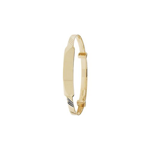 9ct Yellow Gold Babies ID Expanding Baby Bangle 3mm