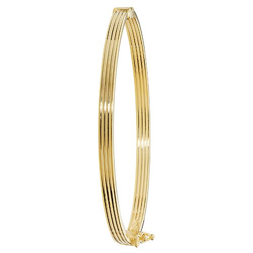 9ct Yellow Gold Ladies' Hinged Bangle