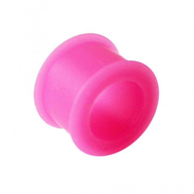 Silicone Flesh Flexi Squidgy Ear Tunnel White, Pink, Blue, Green, Purple, Black 4mm to 30mm - Image 7