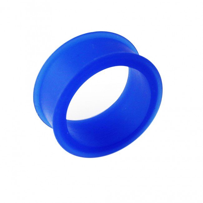 Silicone Flesh Flexi Squidgy Ear Tunnel White, Pink, Blue, Green, Purple, Black 4mm to 30mm - Image 4