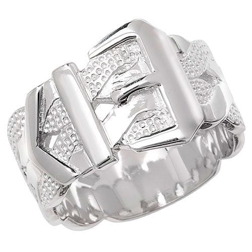 925 Sterling Silver Men's Buckle Ring