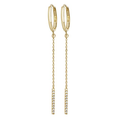 9ct Yellow Gold Drop Earrings