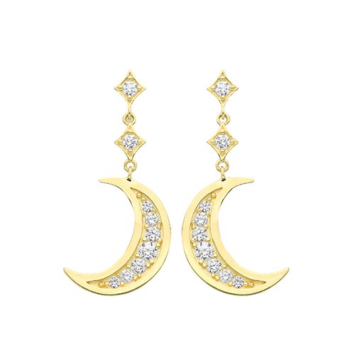 Moon Drop Earrings