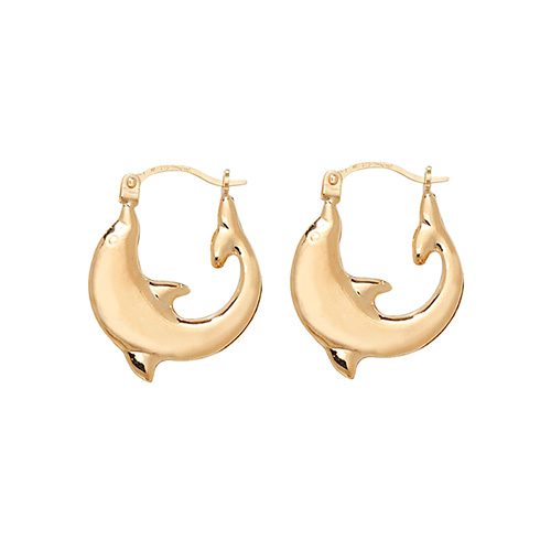 Dolphin Creole Earrings