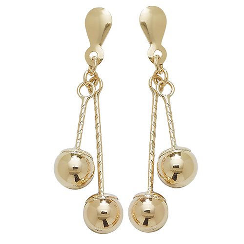 9ct Yellow Gold Drop Earrings