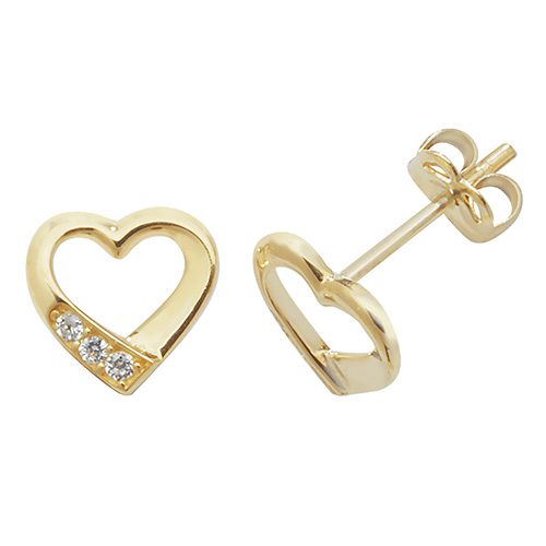Heart Stud Earrings