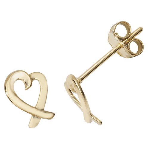 Heart Stud Earrings