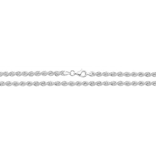 925 Sterling Silver Rope Chain 7" 18" 20" 22" 24" 30" [5.68g - 22.20g]