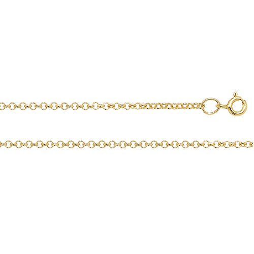 9ct Yellow Gold Belcher Chain 16" 18" 20" 22" 24" [3.20g - 4.80g]