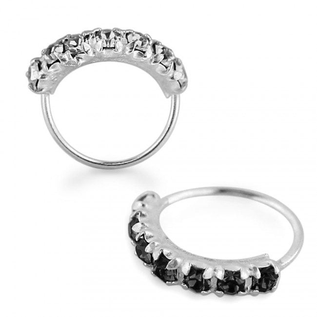 Clear Crystal Twist Hoop