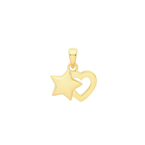 Heart and Star Pendant