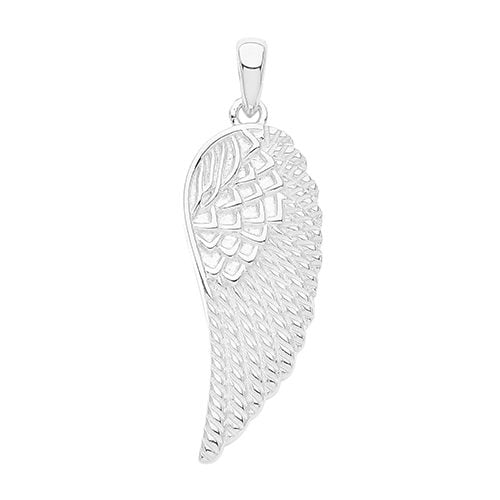 925 Sterling Silver Wing Pendant Charm