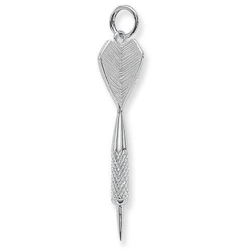 925 Sterling Silver Dart Pendant Charm
