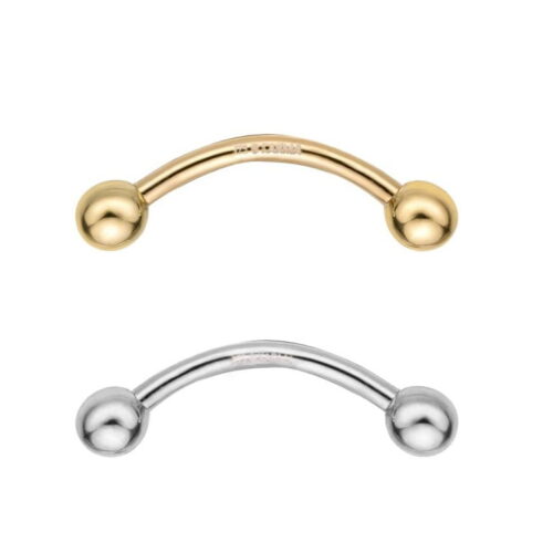 Gold Curved Barbell