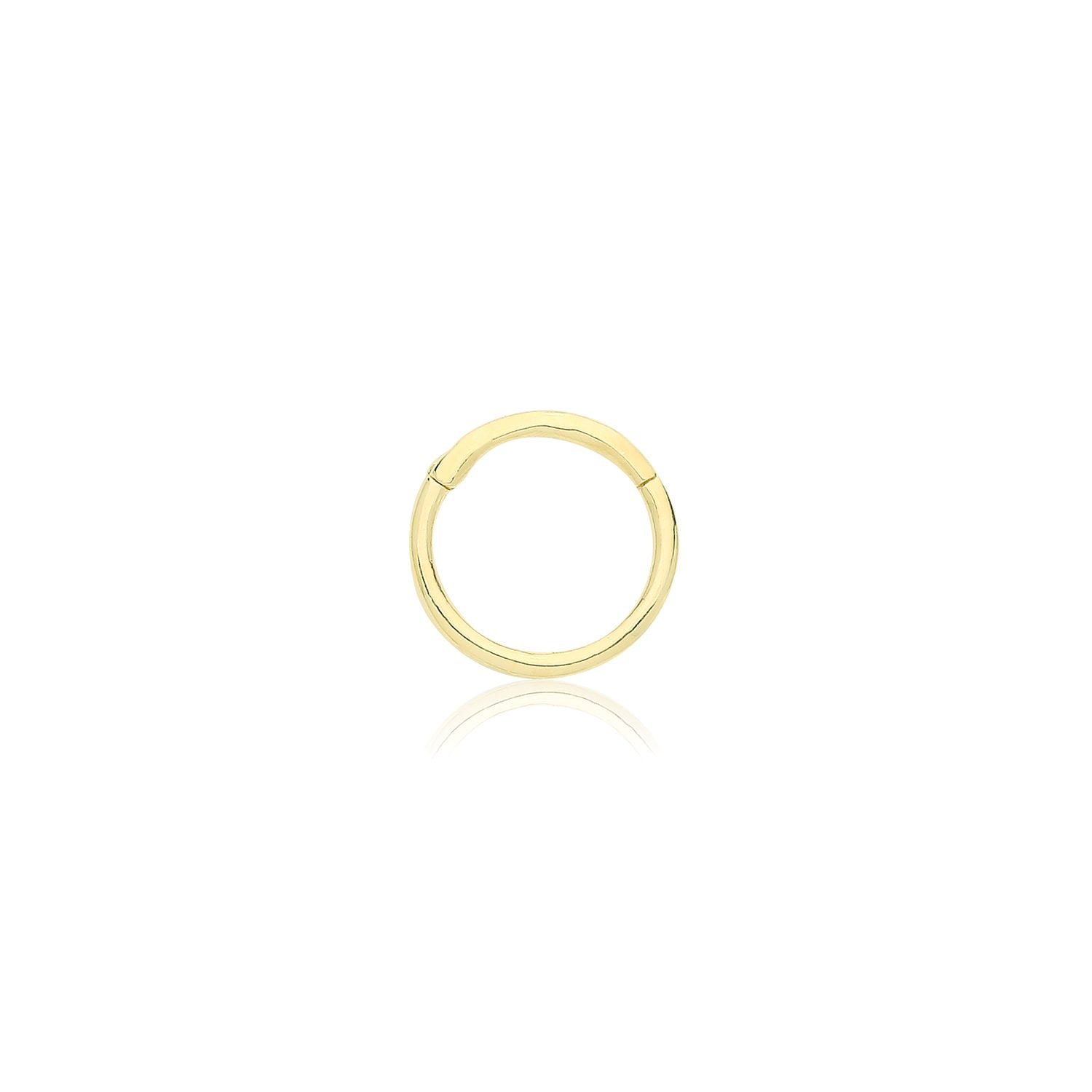 thumbnail image 2 of 9ct Gold Helix Hoop Earring – Genuine 375 Hinged Cartilage Hoop, 9.5mm 2 of 2