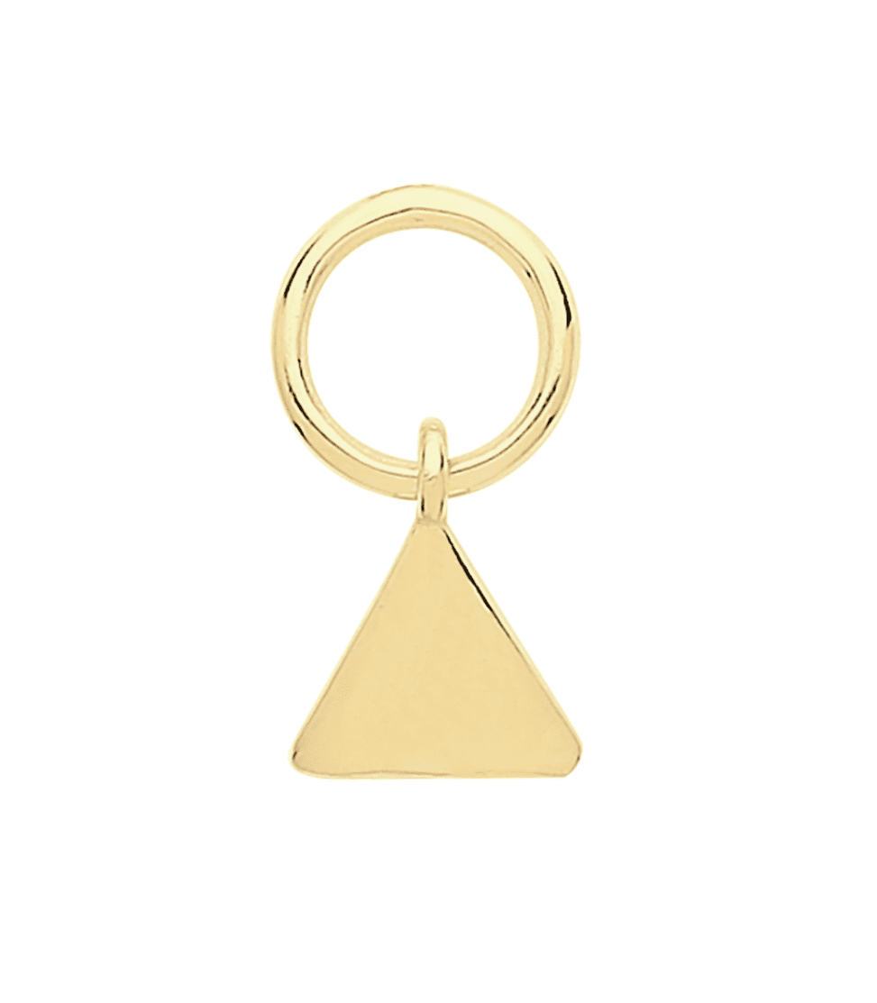 Gold Triangle Earring Charms