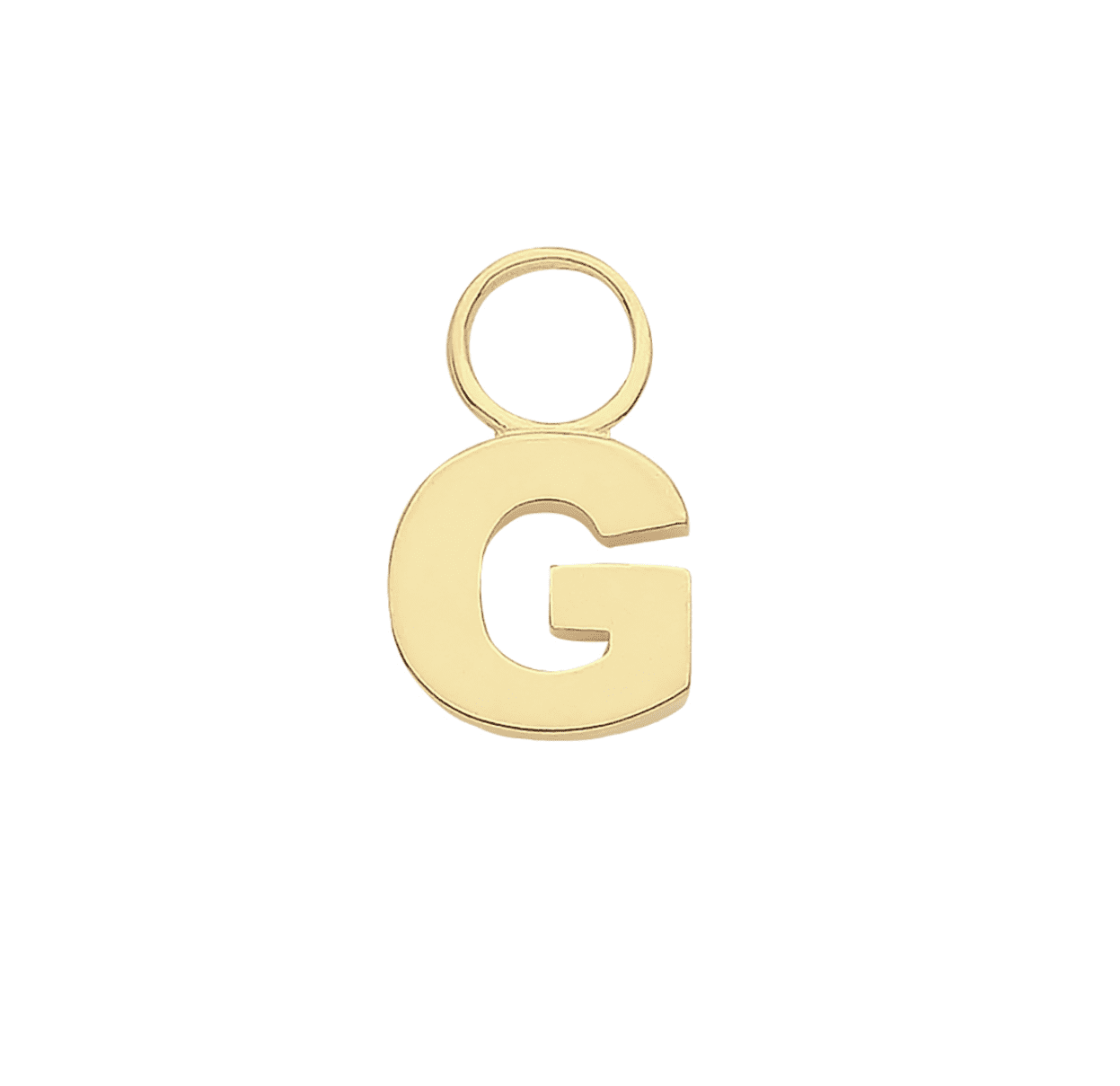 Gold Initial Earring Charms G