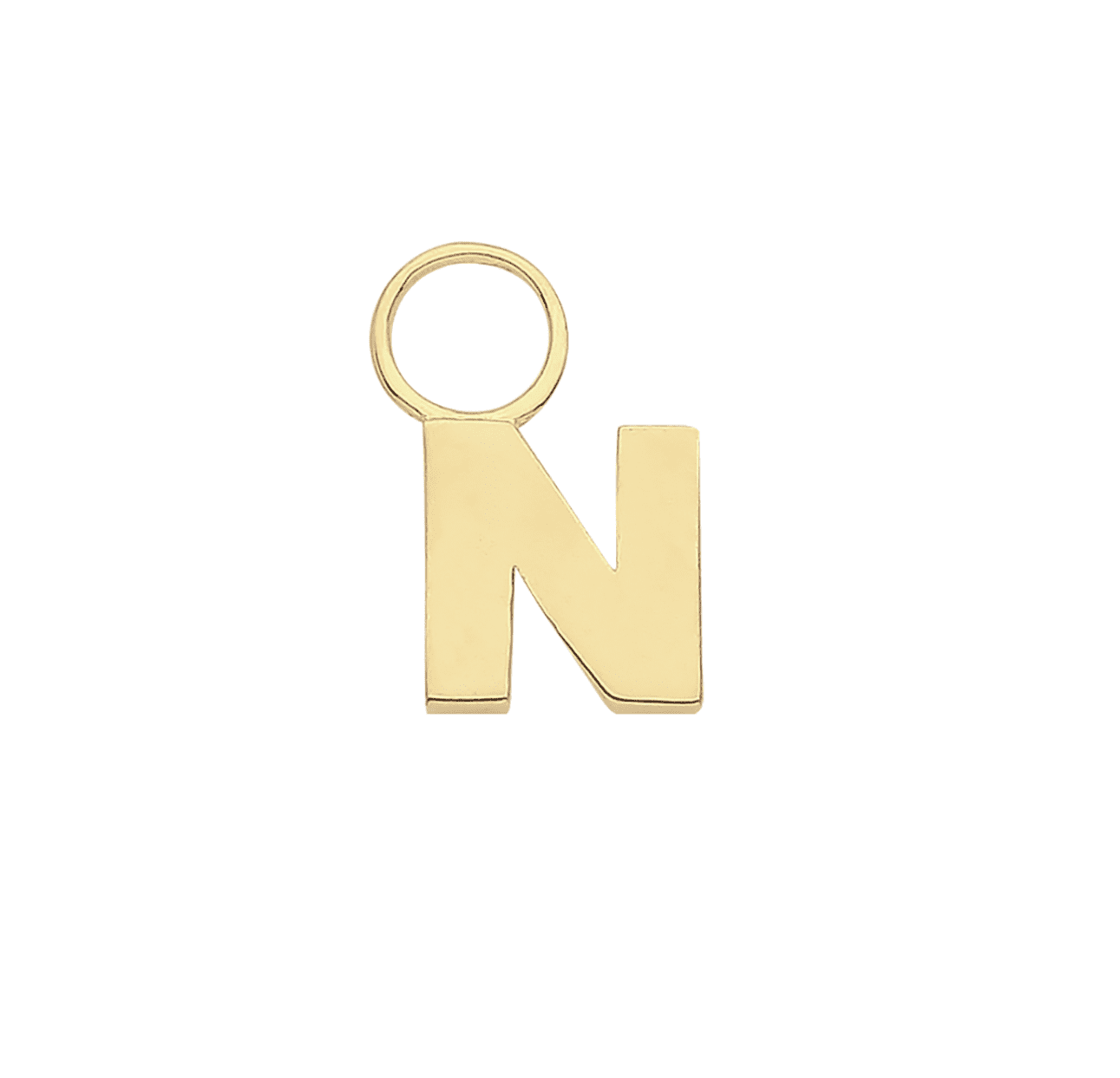 Gold Initial Earring Charms N