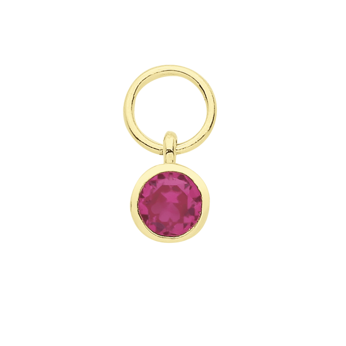 Ruby Red Earring Charms