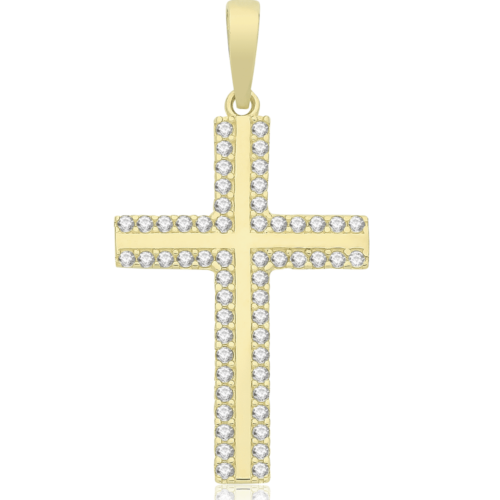 CZ Cross Pendant