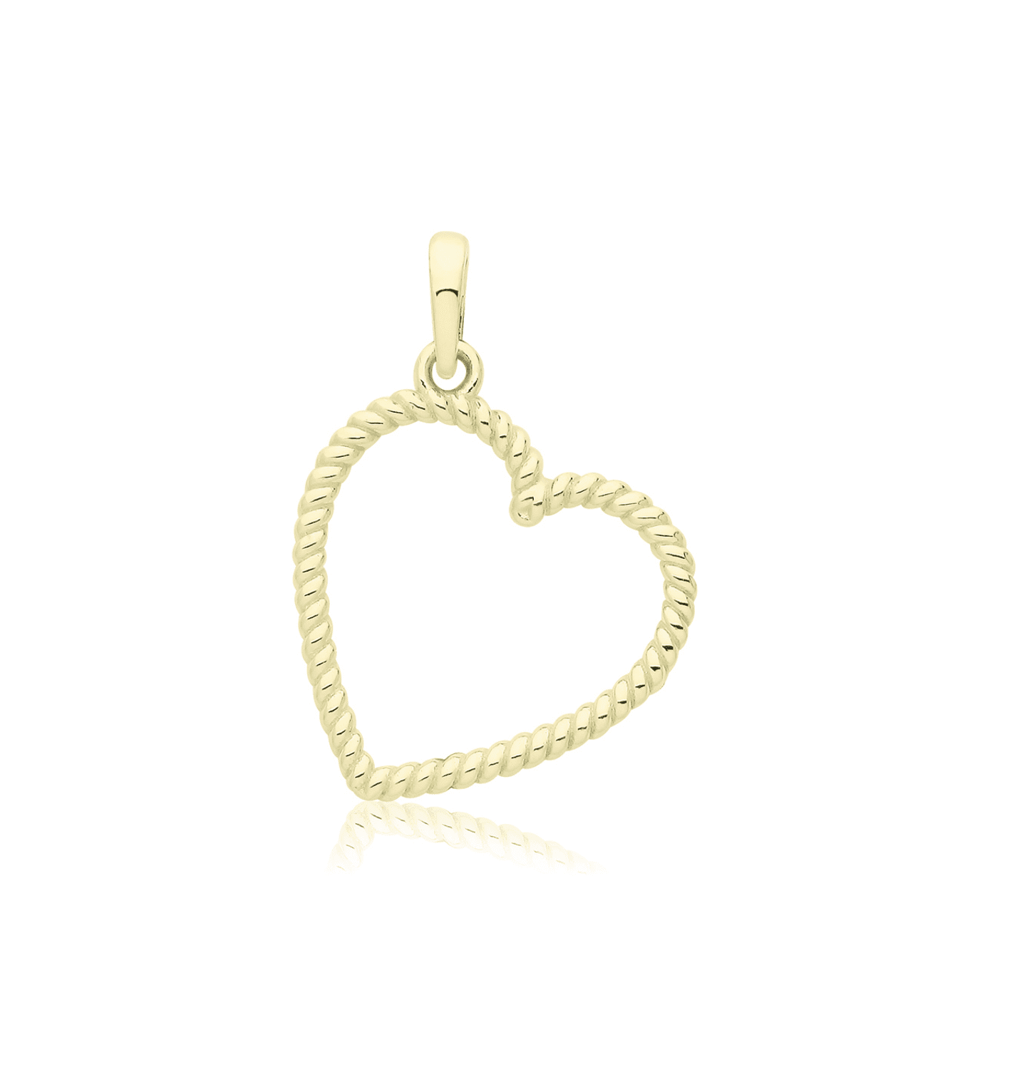 Twisted Heart Pendant Charm
