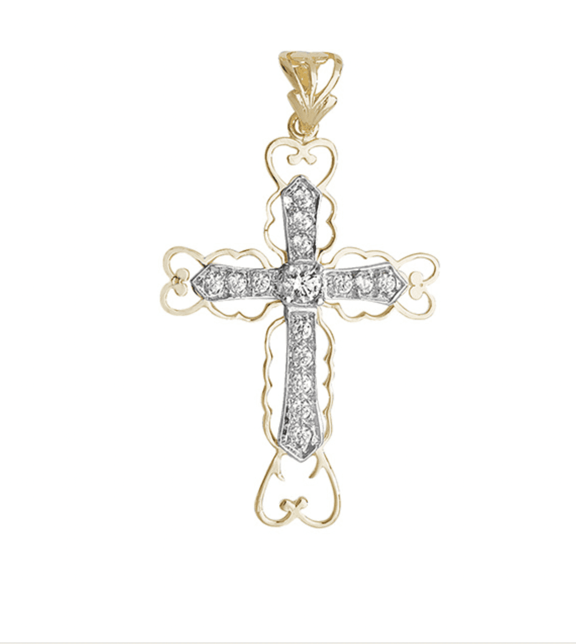 CZ Cross Pendant