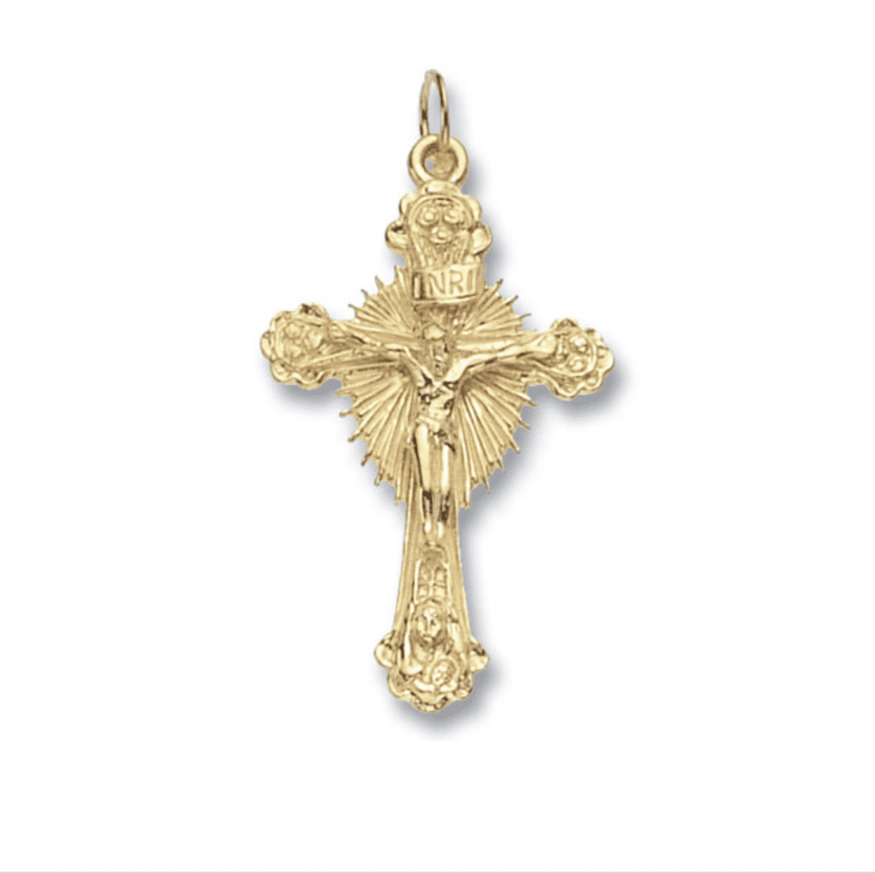 Gold Crucifix Cross Pendant