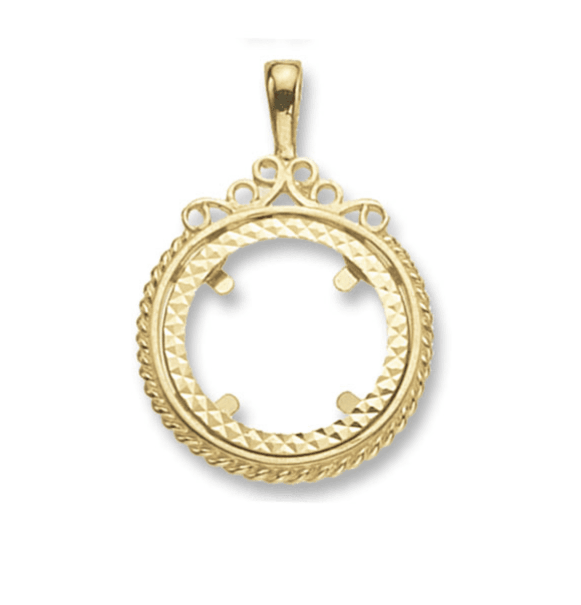 Coin Mount Pendant Charm