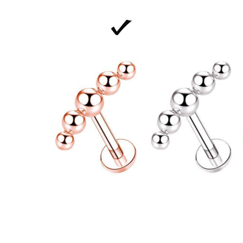 Titanium Threaded Flatback