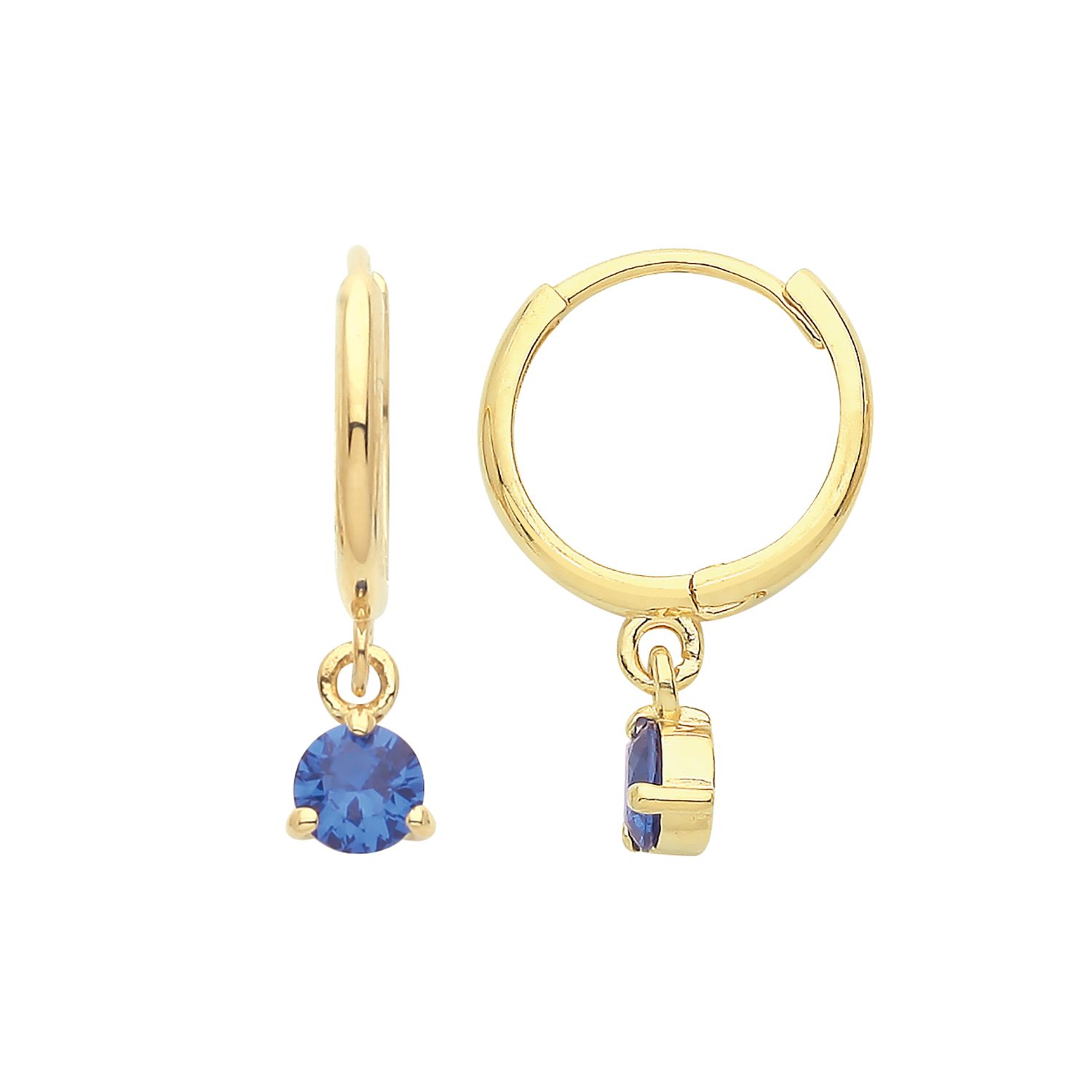 CZ Sapphire Blue Earrings