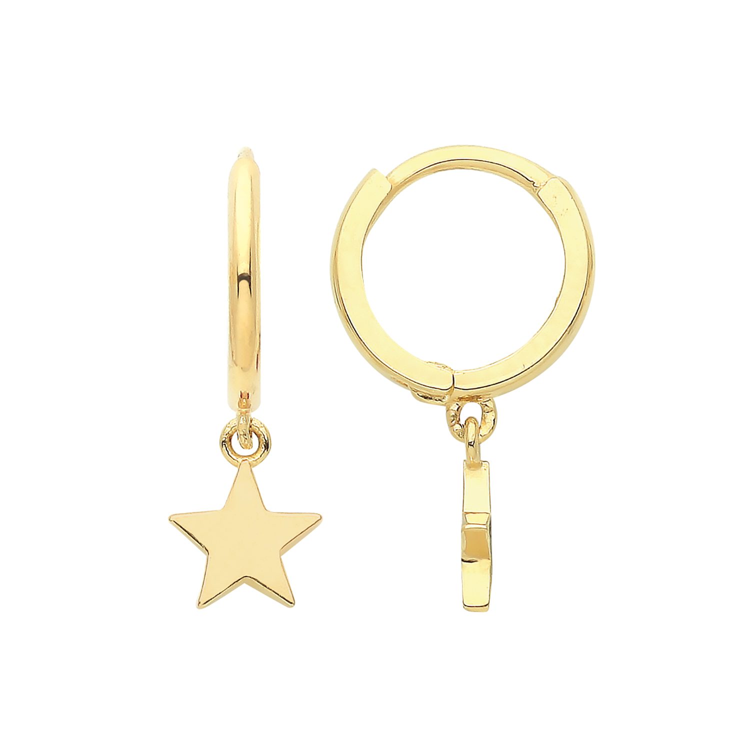 Plain Star Earrings