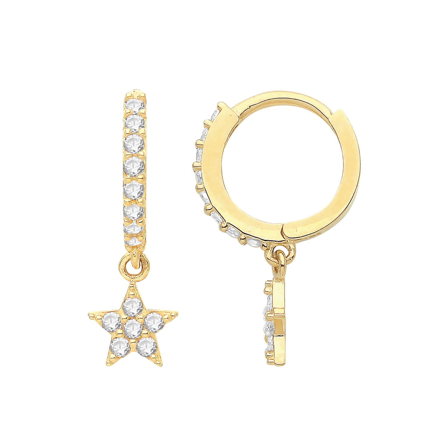 CZ Star Earrings