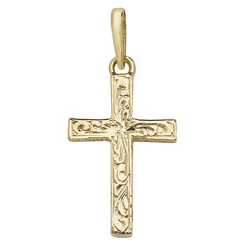 Patterned Cross Pendant
