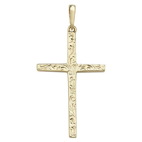 Patterned Cross Pendant