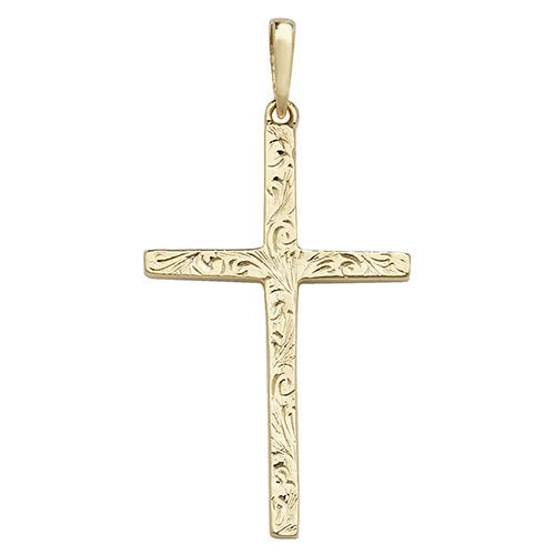 Patterned Cross Pendant