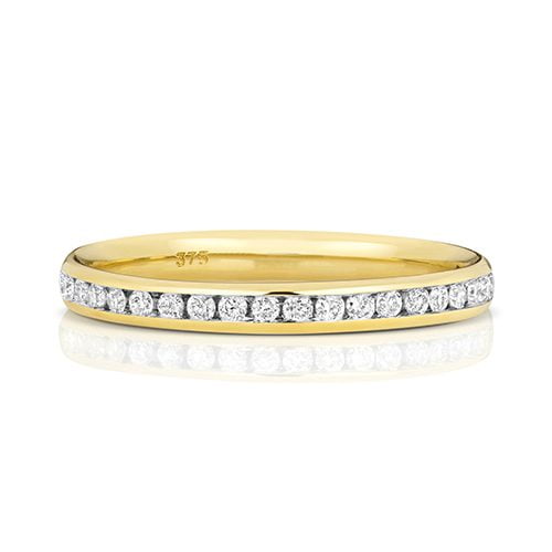 9ct Yellow Gold Diamond Eternity Ring