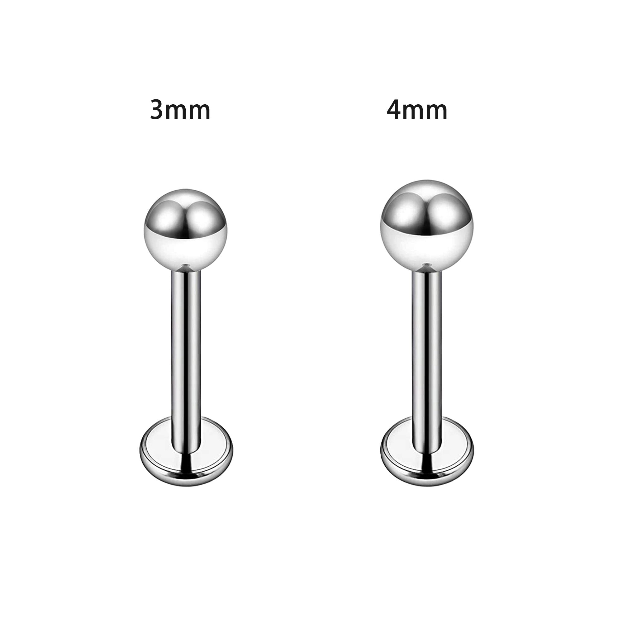 Titanium Threaded Flatback