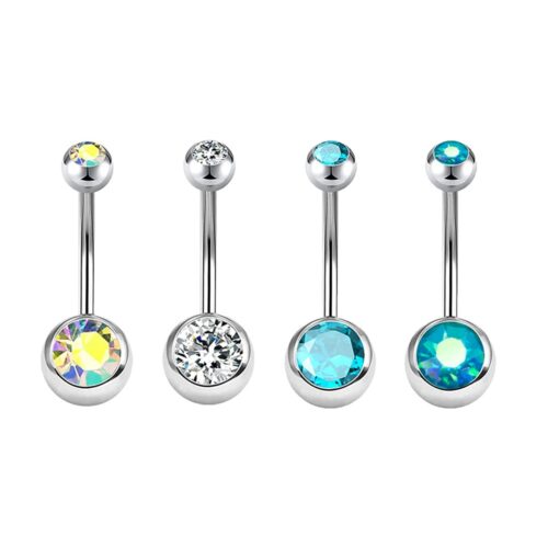Assorted Stones Belly Bar