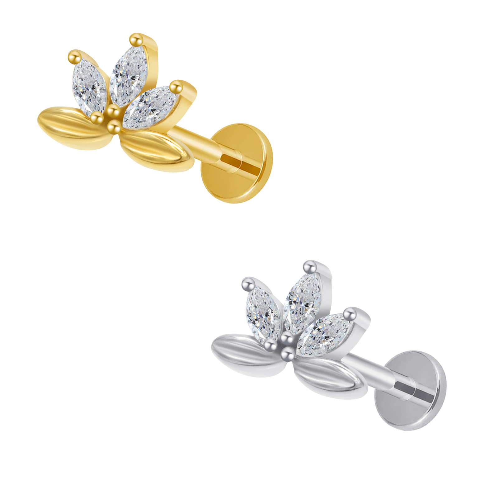 Steel Color Flat Back