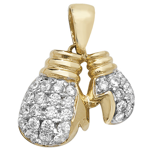 DBL Boxing Glove CZ Pendant