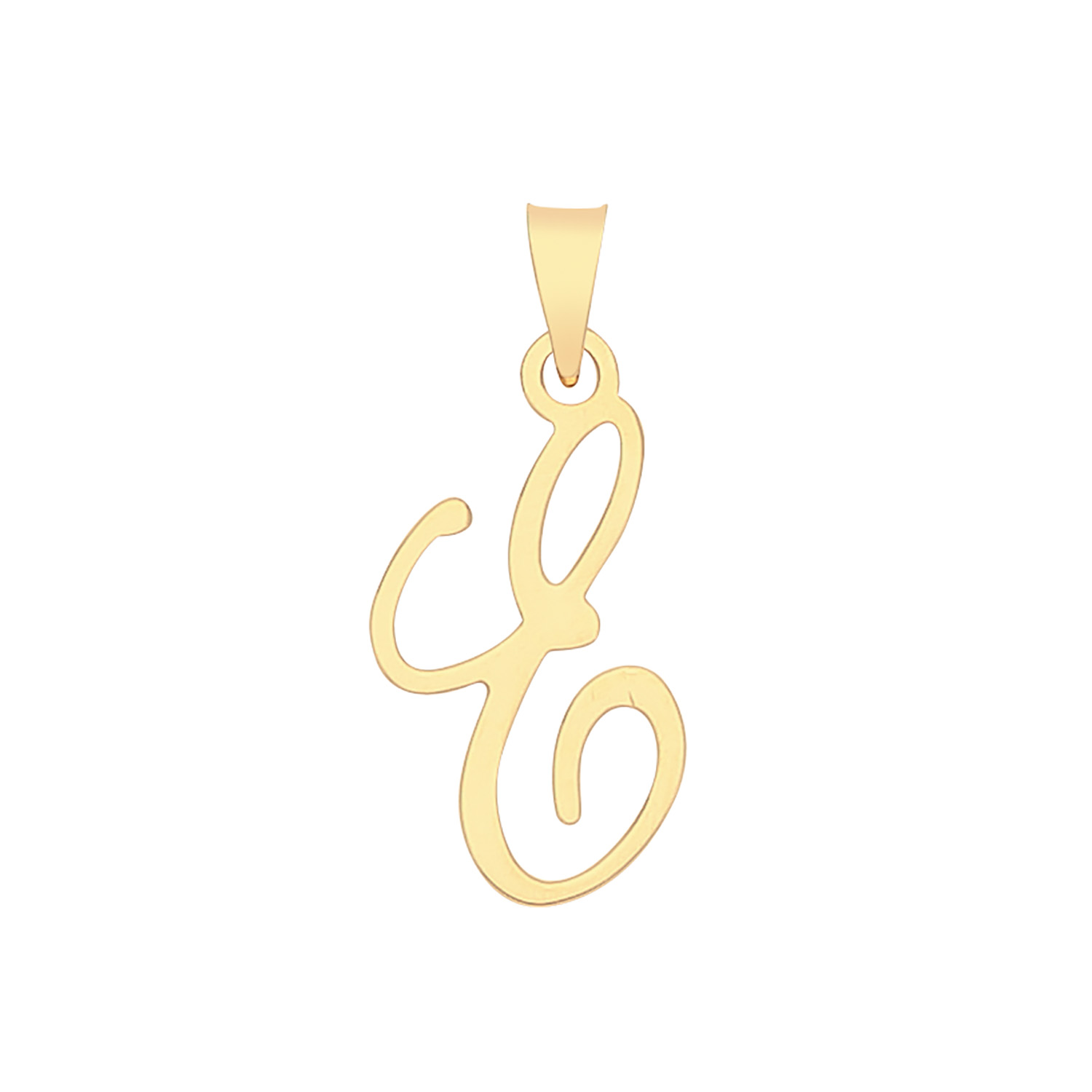 Initial E Pendant Charm