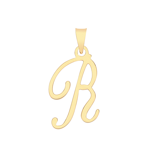 Initial R Pendant Charm
