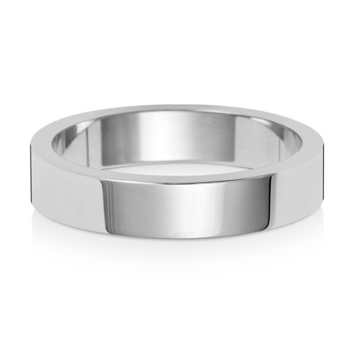 Platinum Flat Wedding Ring
