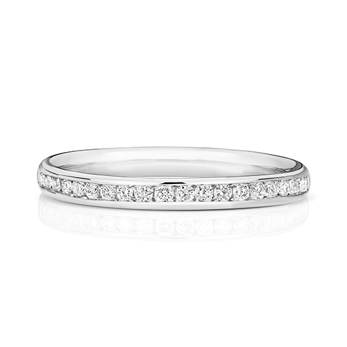 18ct White Gold Eternity Ring with Channel Set Diamonds