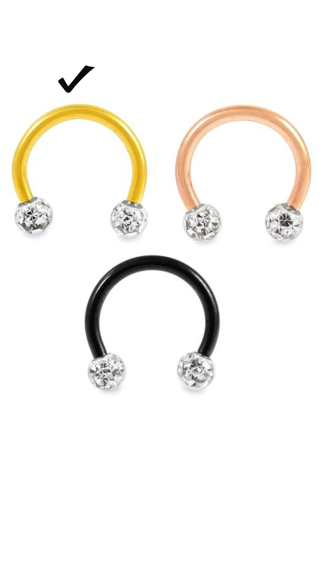 Steel with Epoxy Ball Horseshoe