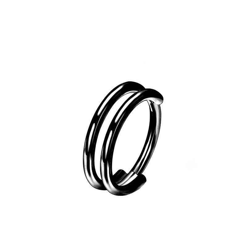 Double Hoop Clicker Ring